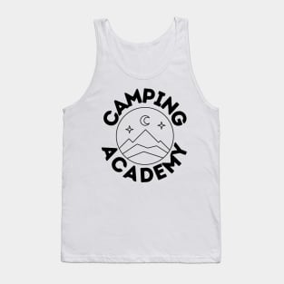 Camping Academy Perfect Gift for Nature Lovers Hiking Mountains Woods Travel Outdoors Tank Top